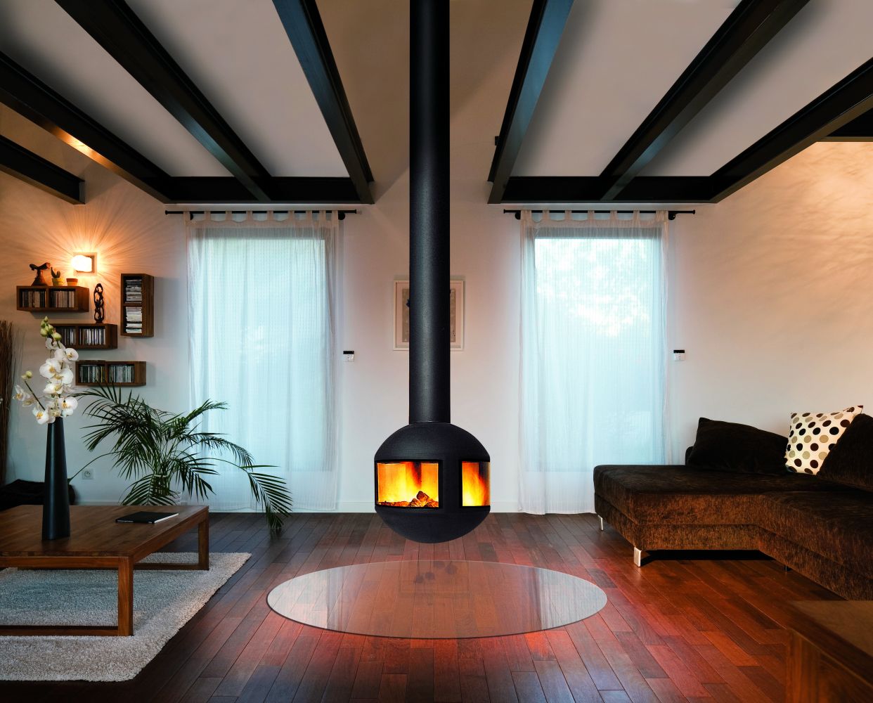 Cheminées suspendues : une merveille originale pour la maison