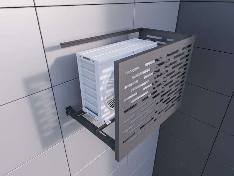 Installez l'unité extérieure du climatiseur conformément à la loi