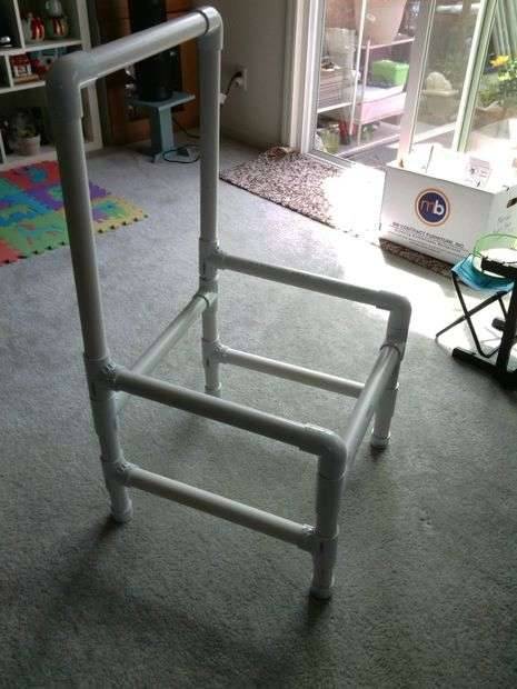 Chaise de tuyau en pvc bricolage
