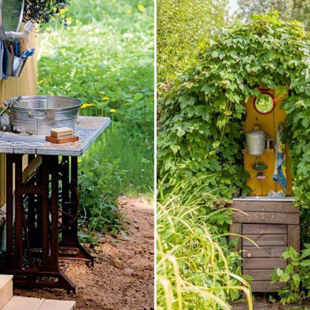 Lavabo à donner (95 photos): lavabo de campagne "moydodyr", structure de jardin extérieur, robinet de lavabo, évier "aquatex"