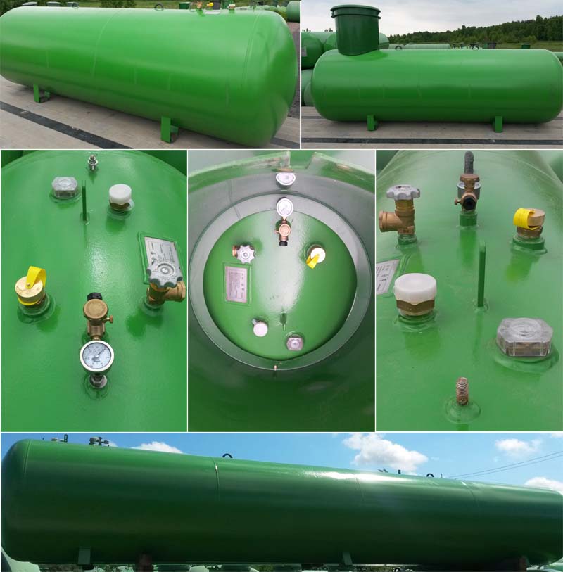 Gazéification autonome d'une maison privée: agencement d'un système d'alimentation en gaz avec des bouteilles et un réservoir de gaz