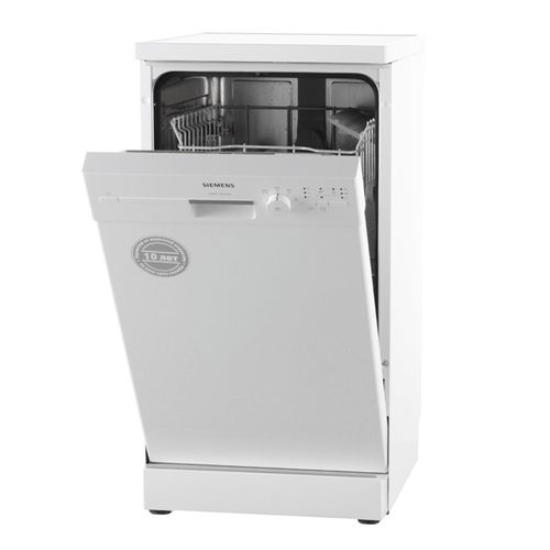 Vue d'ensemble du lave-vaisselle Siemens SR64E002RU: la compacité n'est pas un obstacle à la fonctionnalité