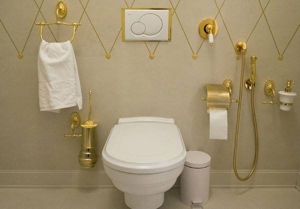 Installation d'une douche hygiénique pour une cuvette de toilettes: options d'installation et exemple de travail