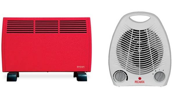 Quel est le meilleur - un convecteur ou un radiateur soufflant ? examen comparatif