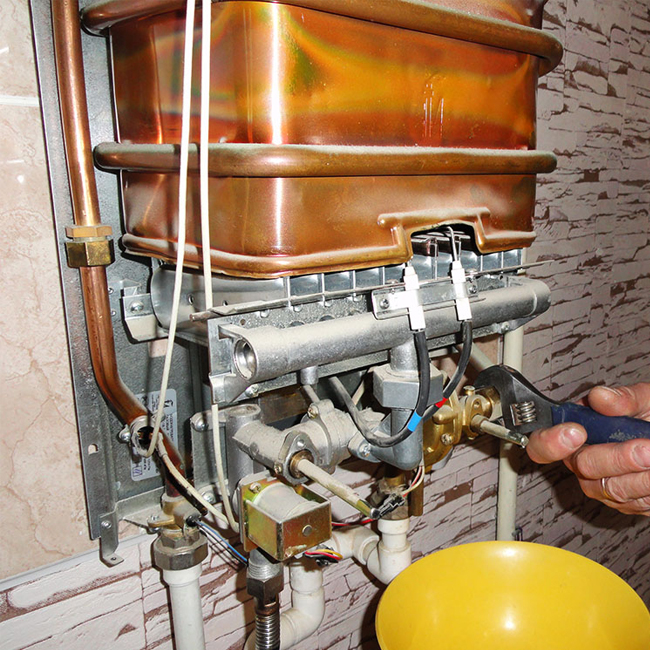 Comment nettoyer la colonne de gaz du tartre, de la suie