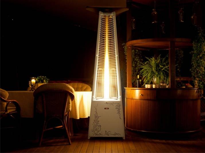 Comment choisir un chauffage au gaz pour une résidence d'été: choisir un appareil pour le chauffage des rues