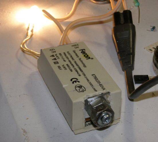 Transformateurs pour lampes halogènes : principe de fonctionnement