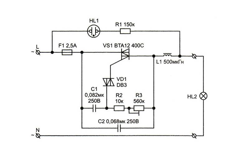 De vos propres mains: 5 schémas pour assembler un gradateur fait maison, comment le faire vous-même, réparer et construire