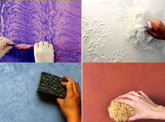 Peinture décorative des murs à faire soi-même: méthodes d'application inhabituelles