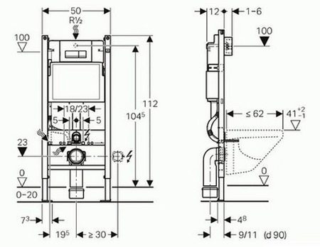 Installation d'angle pour les toilettes: conseils pour choisir et règles d'installation