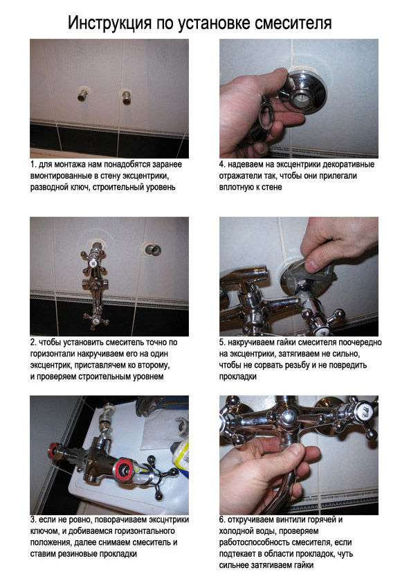 Installation d'un robinet dans la salle de bain: fixation, raccordement, installation, comment le mettre correctement, dimensions