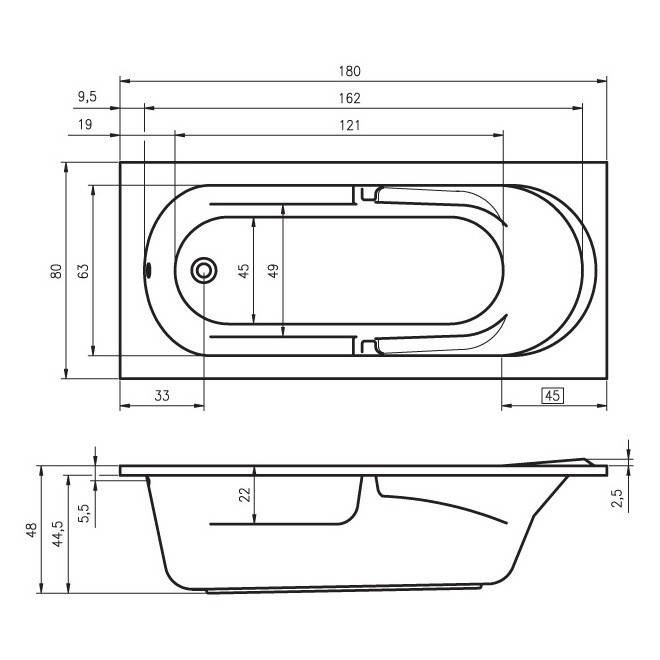 Dimensions de la salle de bain : conseils pour choisir la hauteur, la largeur et la longueur de la salle de bain. projets standard et normes mondiales modernes (120 photos)