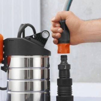 Un bon exemple de pompe de puisard en action