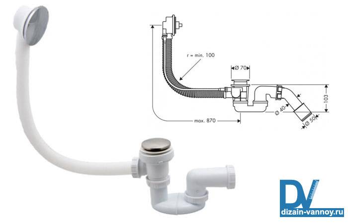 Tuyauterie de baignoire : aperçu des types de systèmes de vidange-débordement + instructions d'installation étape par étape