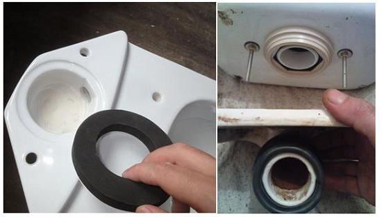Joint entre le réservoir et les toilettes: types, objectif, caractéristiques d'installation