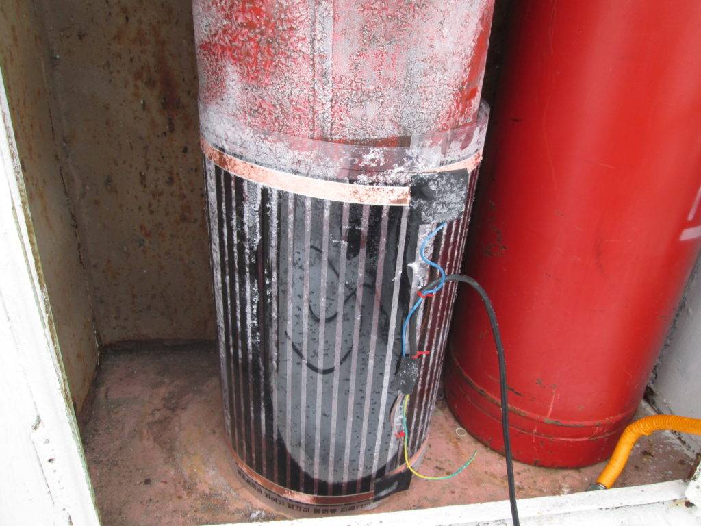 Isolation d'une conduite d'eau pour l'hiver