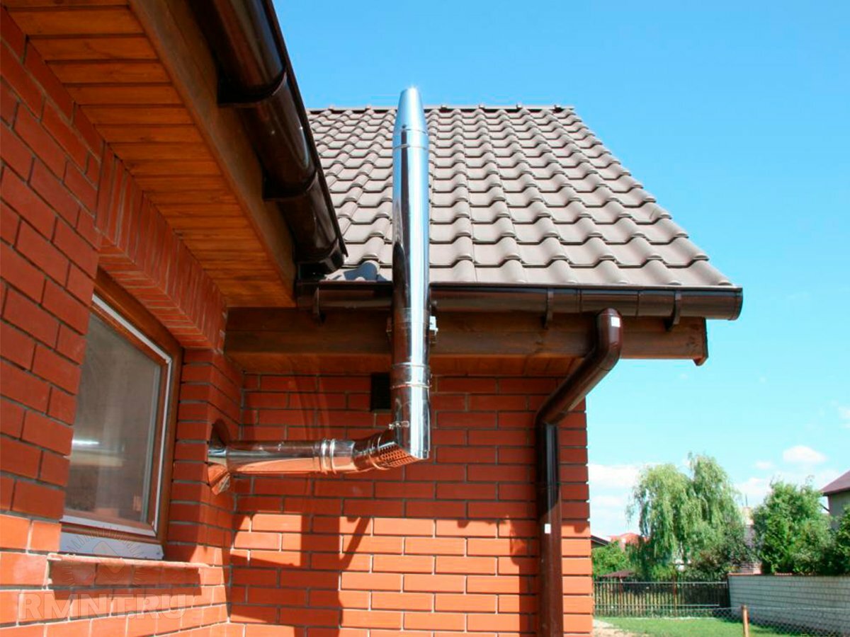 Cheminée coaxiale pour une chaudière à gaz - règles d'installation des tuyaux