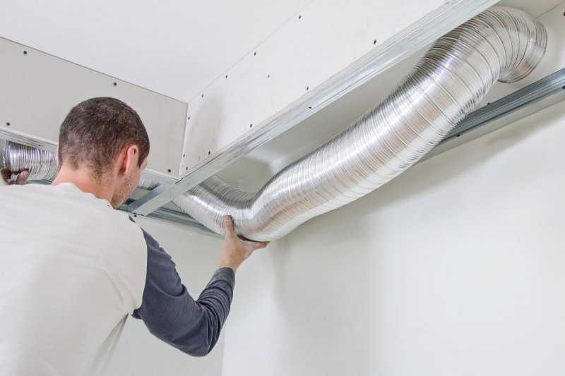 Installation de ventilation: règles et algorithme pour effectuer des travaux