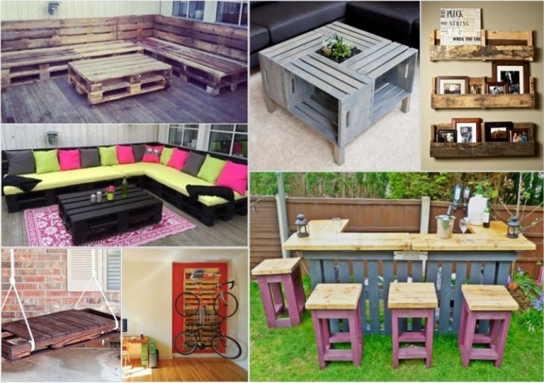Instructions pour fabriquer des meubles à partir de palettes: 110 photos des meilleures idées et conseils pour les mettre en œuvre