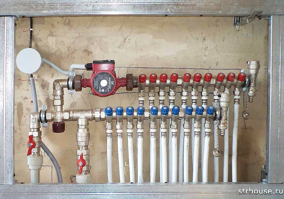 Peigne de distribution du système de chauffage: objectif, principe de fonctionnement, règles de connexion