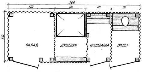 Projet de toilettes de campagne avec douche: sélection du schéma et instructions de construction