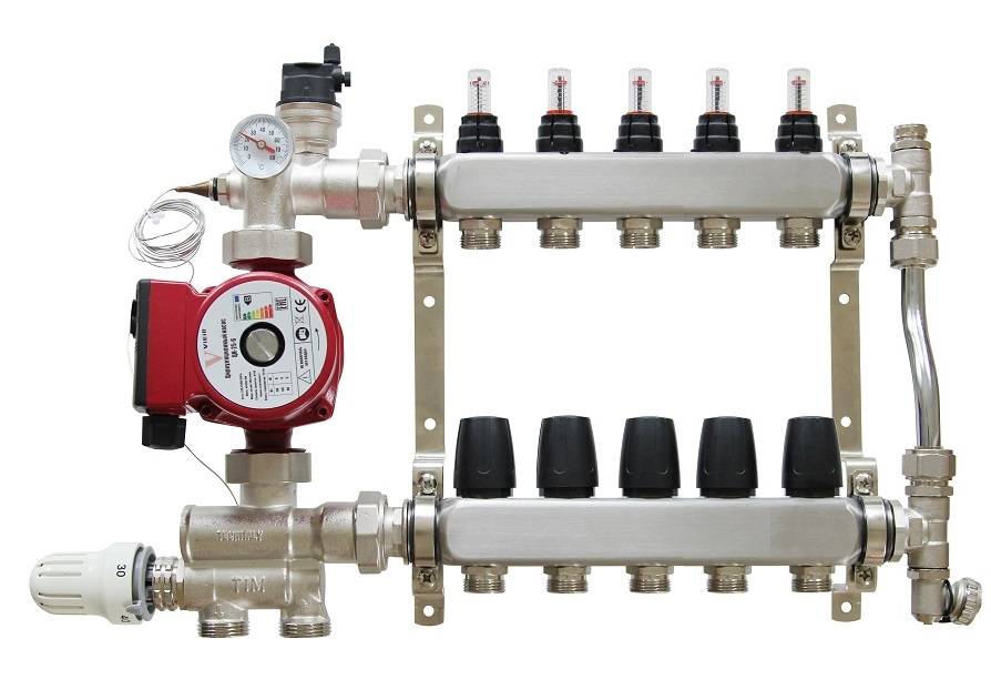 Nous choisissons un collecteur pour un sol chaud: types, équipements