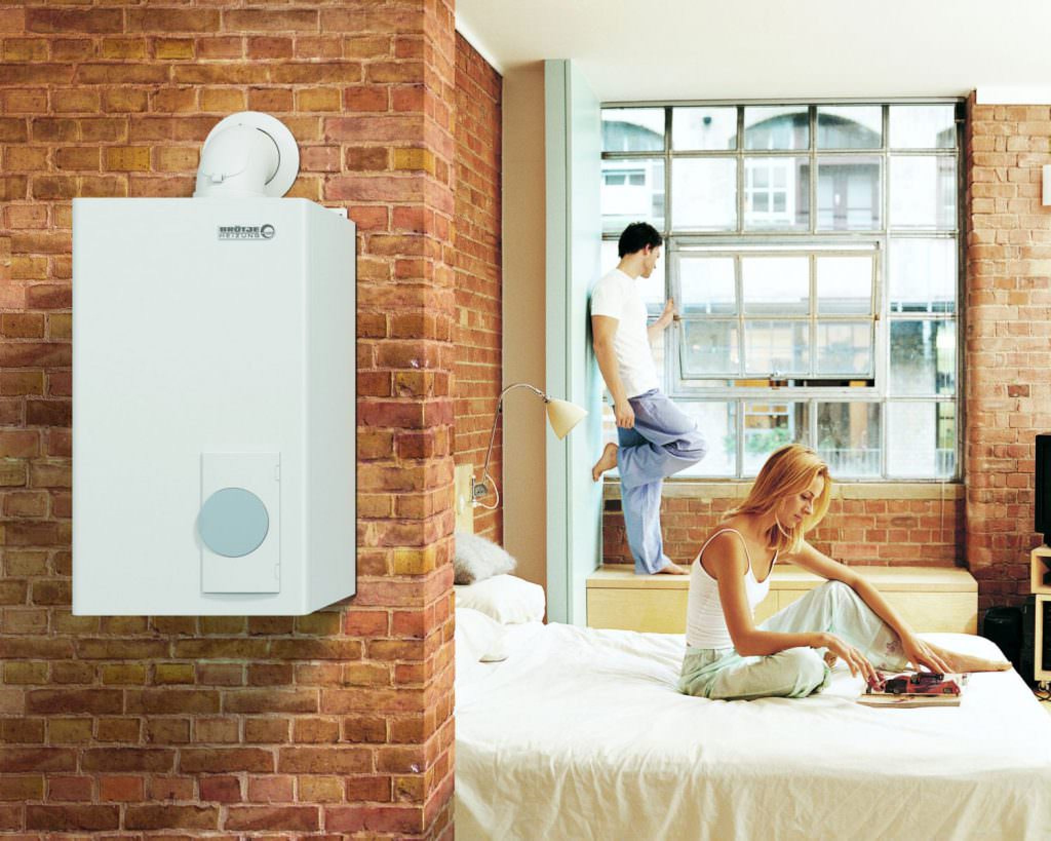 Chaudières murales à gaz: types d'appareils de chauffage montés