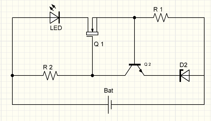 Circuit de lampe à LED : dispositif de commande simple