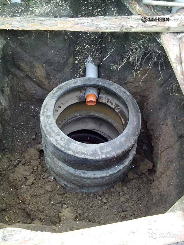 Puisard de pneus à faire soi-même: instructions étape par étape