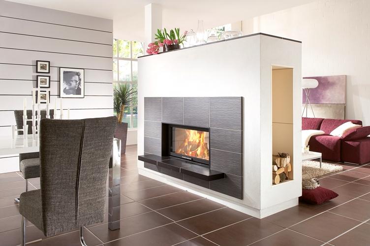 Cheminées à bois en métal et en brique pour la maison