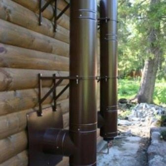 Dispositif de cheminée pour cheminée : dispositions générales + installation à l'exemple d'une version acier