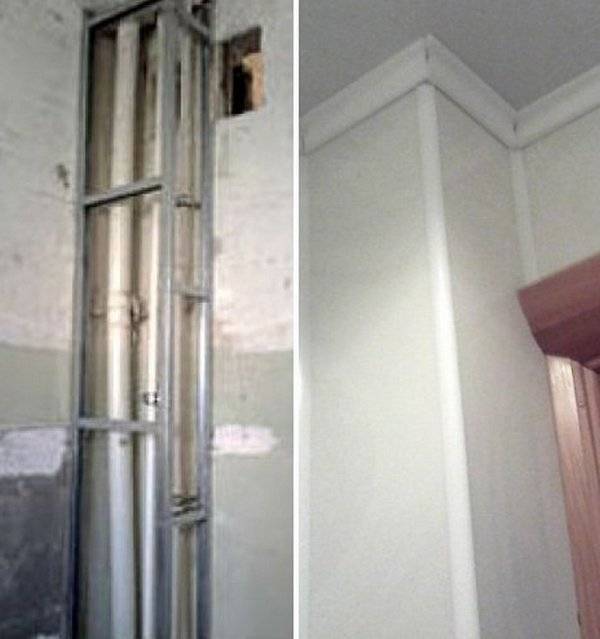 Comment cacher les tuyaux dans la salle de bain: un aperçu des meilleures façons de masquer le pipeline