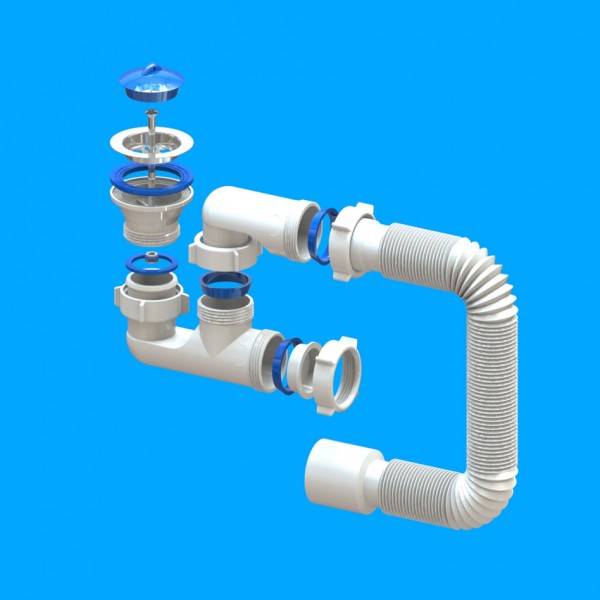 Bonde pour cabine de douche : débordement dans un bac bas, dispositif de siphonnage, retirer le joint d'eau, changer et démonter la bonde