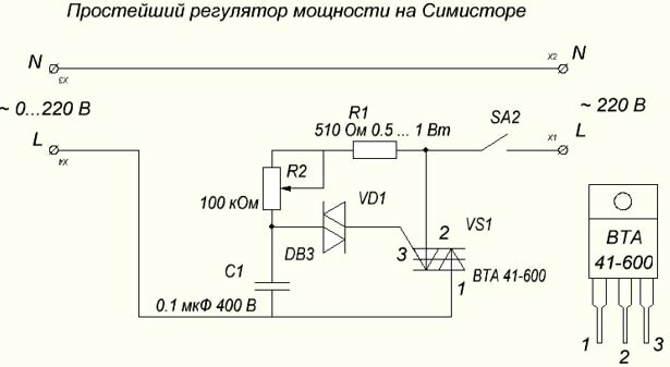 Gradateur DIY : appareil, principe de fonctionnement + instruction pour fabriquer soi-même un gradateur