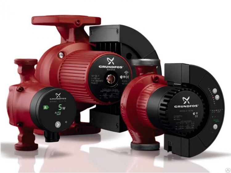 Circulateur Grundfos pour systèmes de chauffage, caractéristiques des équipements Grundfos