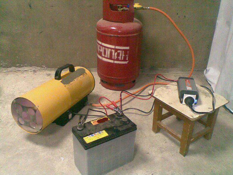 Nous fabriquons un chauffage au gaz de nos propres mains pour le garage