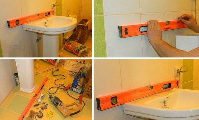 Fixation du lavabo au mur dans la salle de bain + vidéo "comment fixer le lavabo"