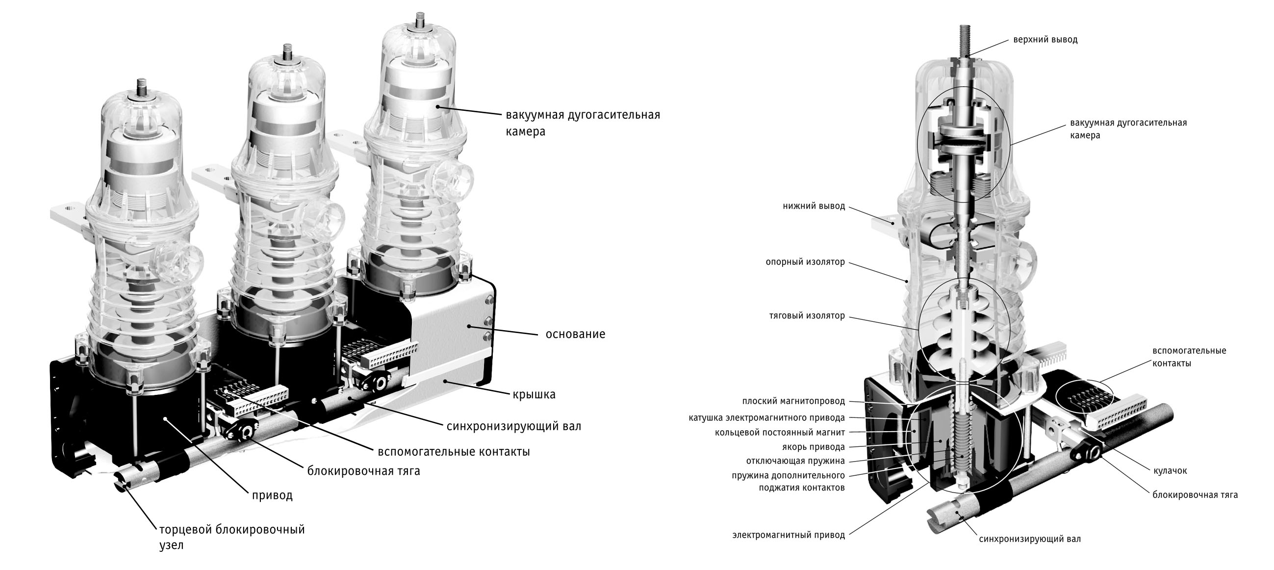 Disjoncteur à vide: dispositif et principe de fonctionnement + nuances de choix et de connexion