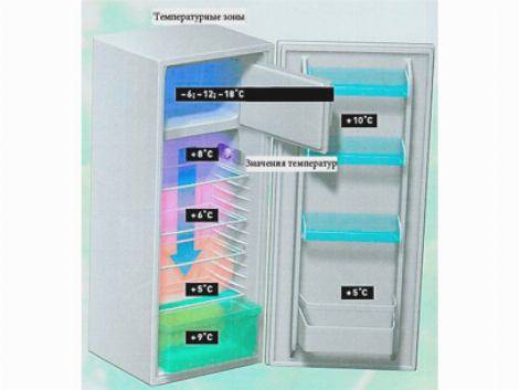 Quelle température devrait être dans le réfrigérateur et le congélateur