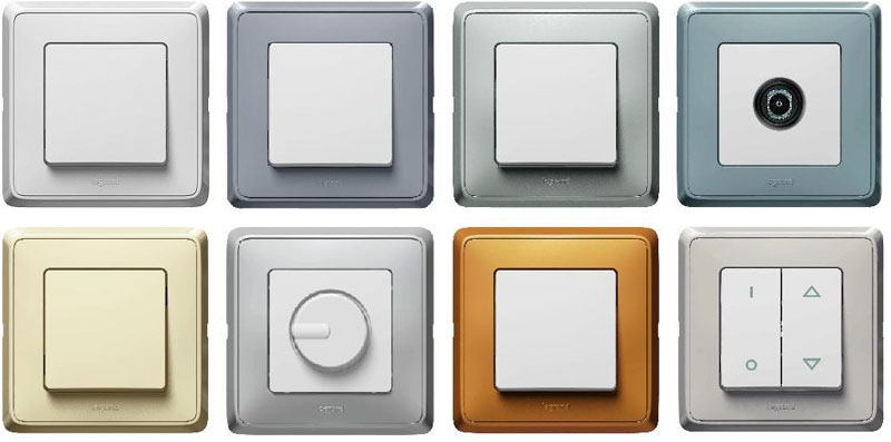 Types et types d'interrupteurs d'éclairage: variétés et marques populaires