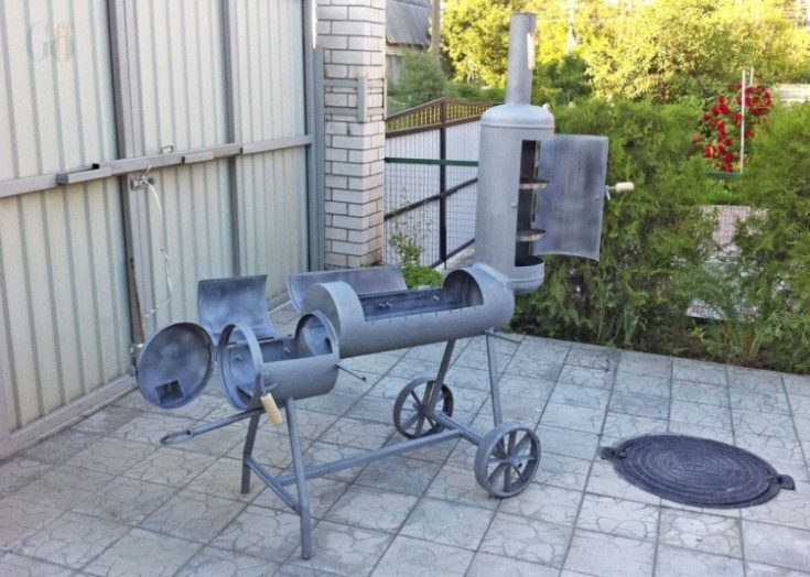 Brasier à faire soi-même à partir d'une bouteille de gaz: instructions et caractéristiques