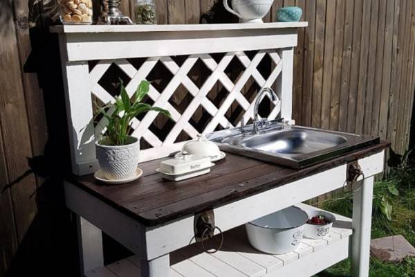 Lavabo à faire soi-même pour offrir : aperçu des meilleurs designs et exemples de produits faits maison