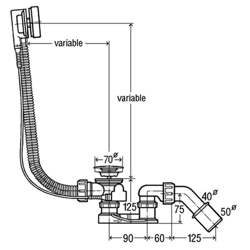 Siphons de bain: variétés et leurs caractéristiques