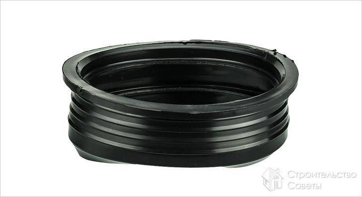 Manchette en caoutchouc pour la cuvette des toilettes (excentrique): règles d'installation et de connexion