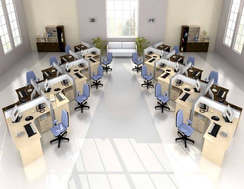 Zonage des espaces de bureaux