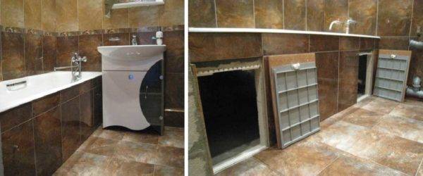 Choisir et installer un écran sous la baignoire de vos propres mains - comment tout faire de manière fonctionnelle et esthétique?