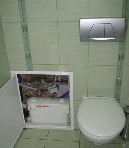 Pompe broyeur de toilettes: appareil, principe de fonctionnement et règles d'installation