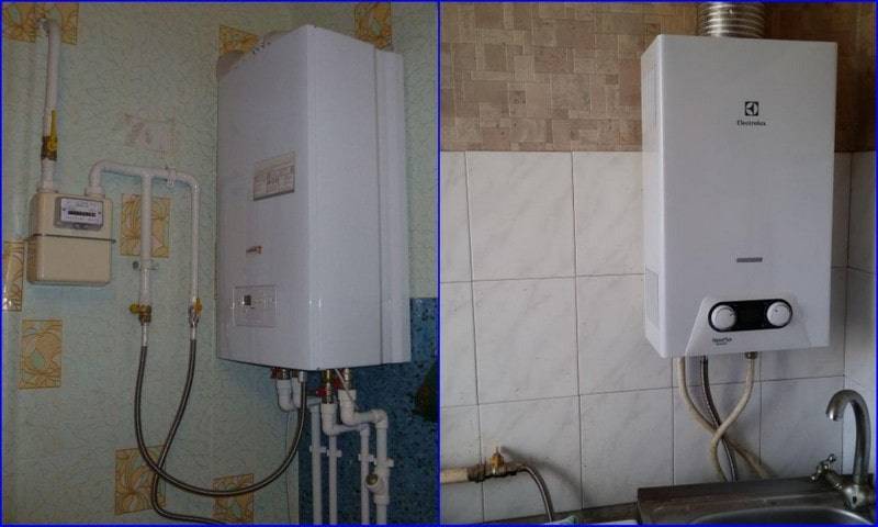Installation d'un chauffe-eau à gaz: exigences pour un appartement et une maison privée