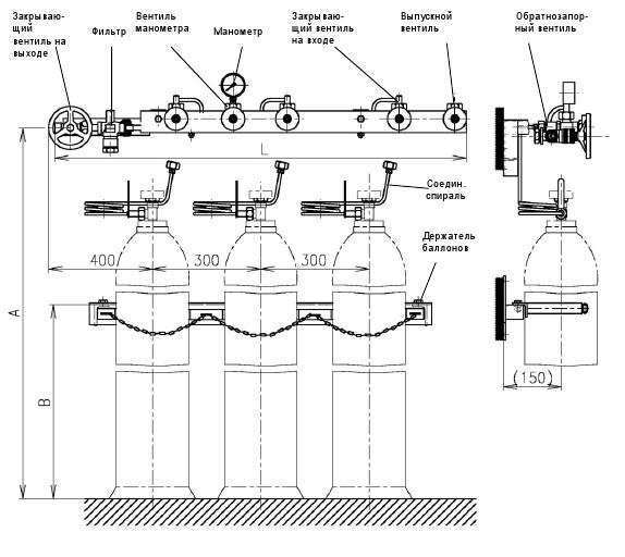 Réducteur de gaz pour une bouteille avec régulateur - types et paramètres