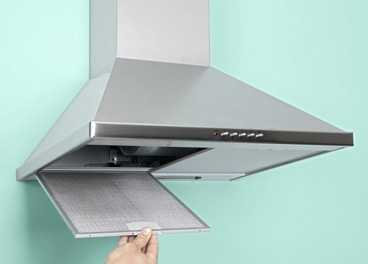 Hotte pour la cuisine avec un conduit d'air: comment aménager une hotte dans la cuisine avec et sans caisson